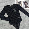 Fashionable Print Mesh Slim-Fit Base Jumpsuit 1024032130