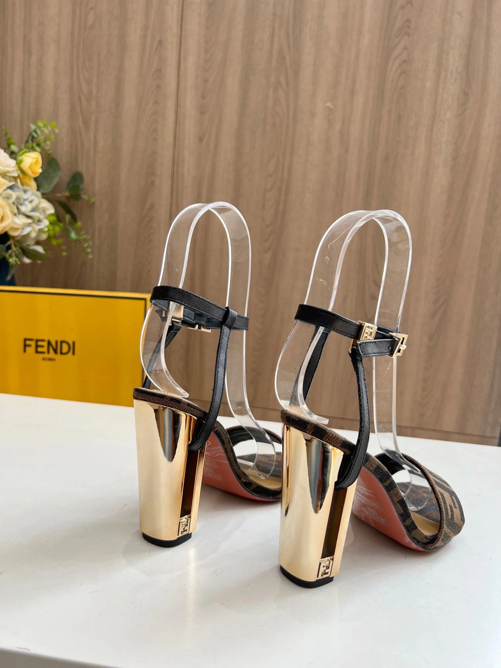 FD fashion print high heels 0725030501