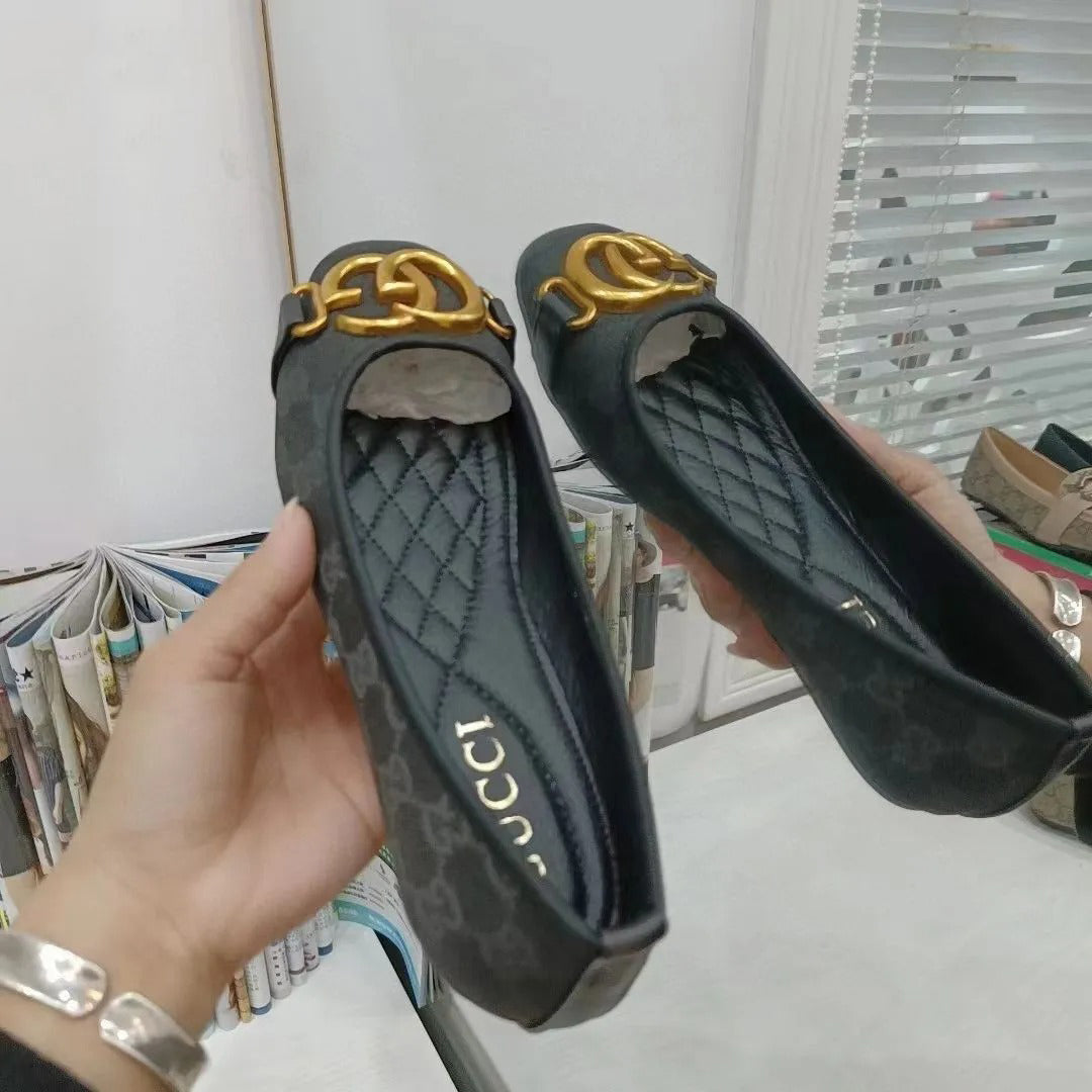 25 Ladies G New Fashion Casual Metal Letter Flats 0425043005