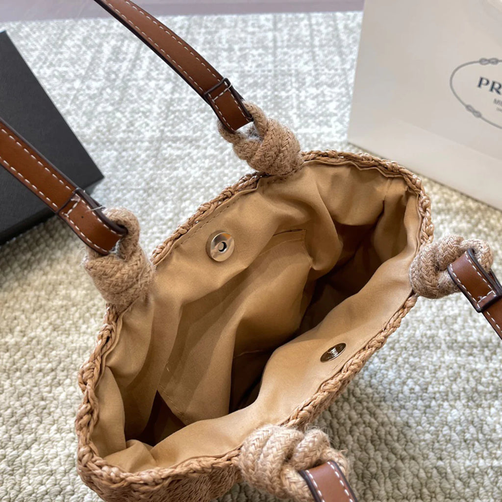 New fashion and versatile straw bucket bag 1024040231