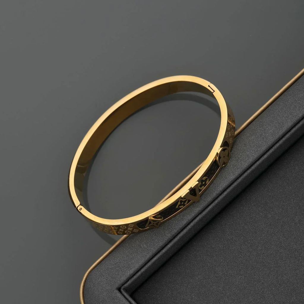 Bracelet Titanium Steel Women's Light Luxury Old Flower Bracelet 1024050903