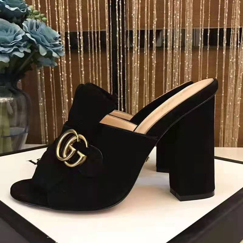 Classic hot summer series sandals, high-heeled waterproof new tassel fish mouth slippers XC15062701