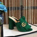 Classic hot summer series sandals, high-heeled waterproof new tassel fish mouth slippers XC15062701