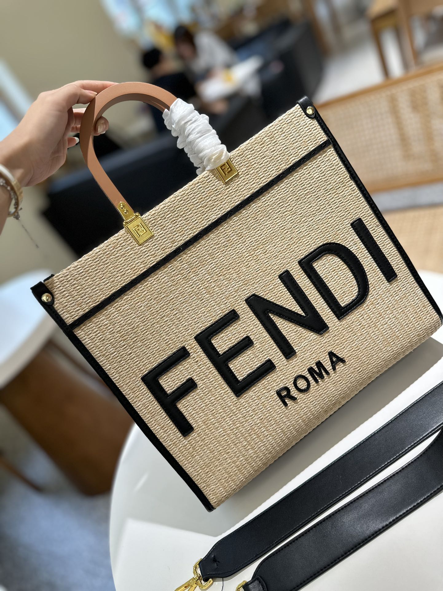 Straw tote bag XC0123071817