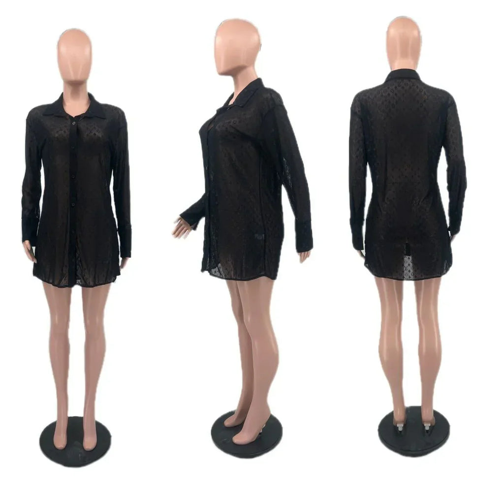 New Sexy Mesh Shirt Top 1024071933