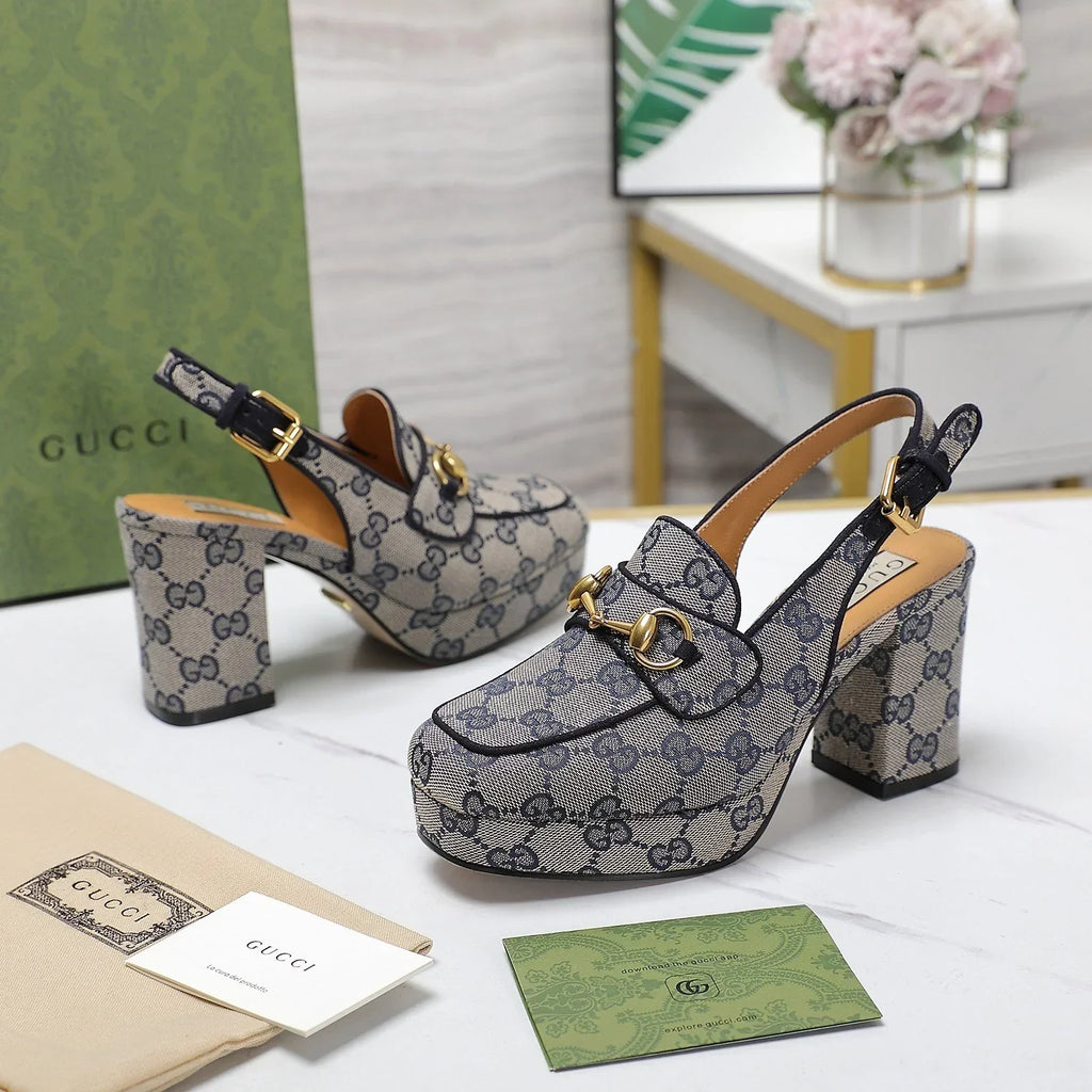 New Women's Horsebit Mid-heeled Sandals and High Heels