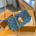 Denim chain armpit bag  1824042102