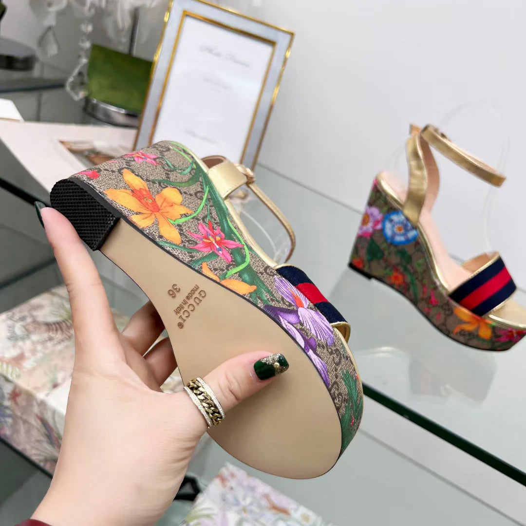 flower and bird Cordyceps series all-match sandals-01