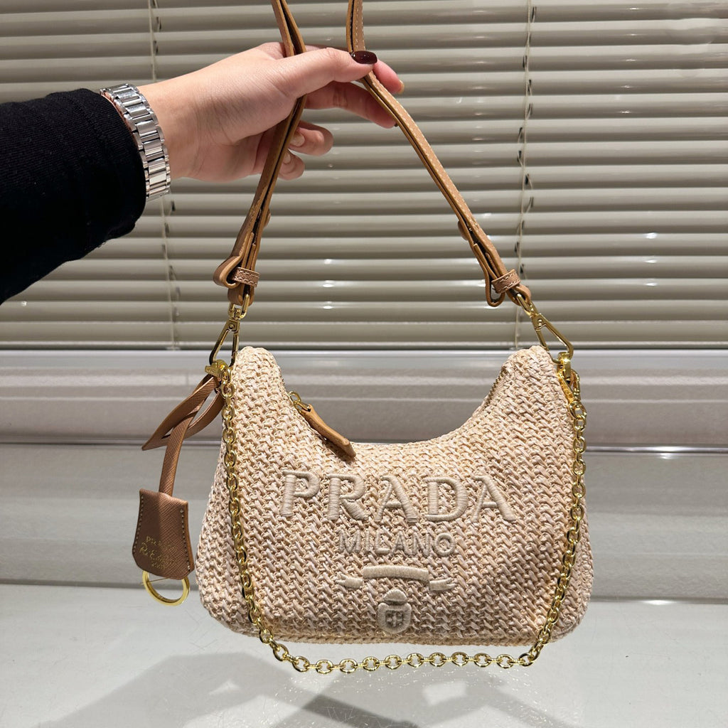 P hobo straw underarm bag 1824040208
