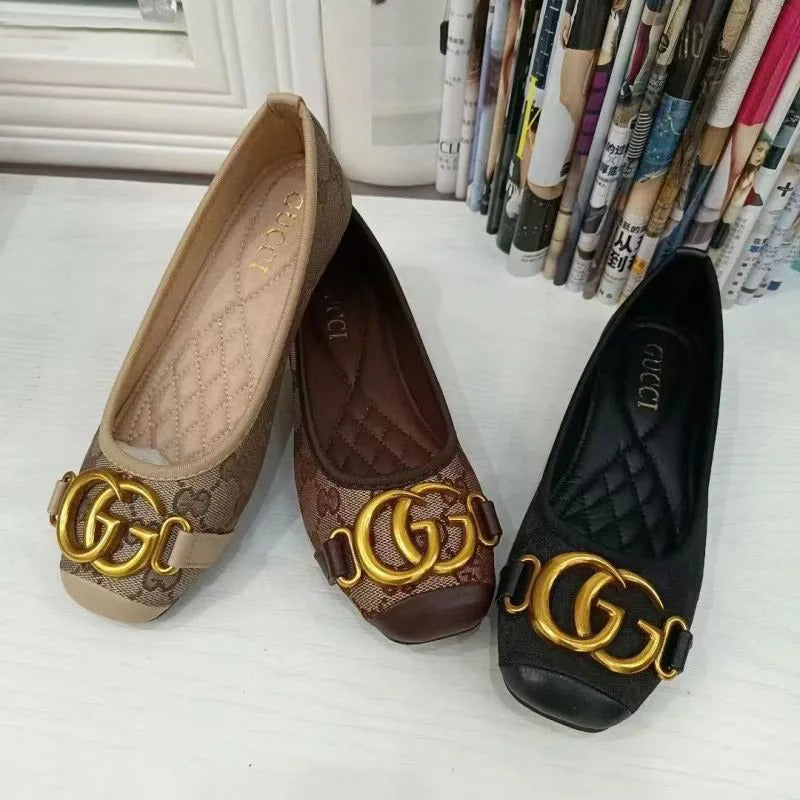 25 Ladies G New Fashion Casual Metal Letter Flats 0425043005